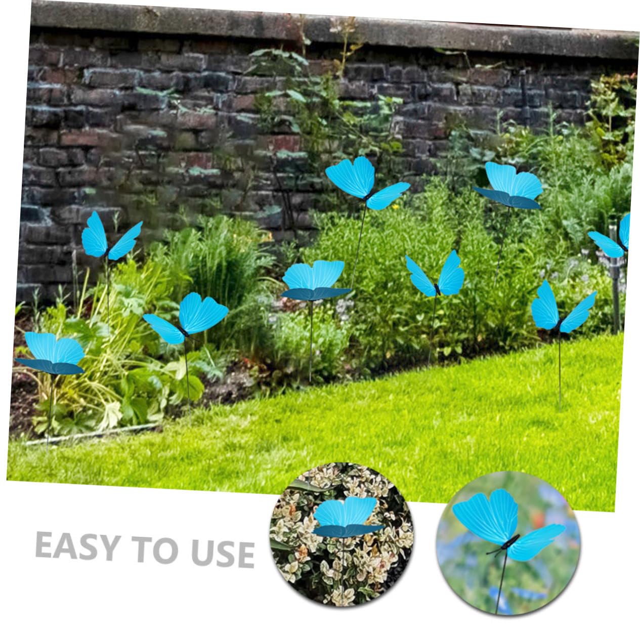 5 Sätze Garten Schmetterlinge Dekoration Gartenstecker Für Außenbereich Künstliche Schmetterlinge Für Garten Und Terrasse Lebendige Ornamente Für Stilvolle 10 Stück * 5