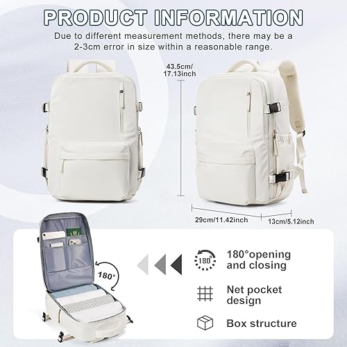 Vista 288 de VECAVE Mochila de viaje para laptop, mochila aprobada para vuelos,Mochila deportiva para universidad casual, E-peacockblue, Mochila para laptop