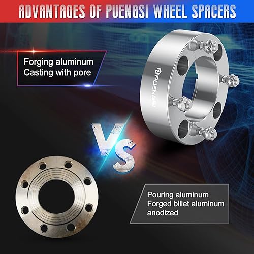 Miniatura 6 de PUENGSI 4137 o 4 x 137 espaciadores de rueda de 2 pulgadas, 4 unidades de 4.331in, compatible con varios pernos Kawasaki Can-Am Bombardier ATV