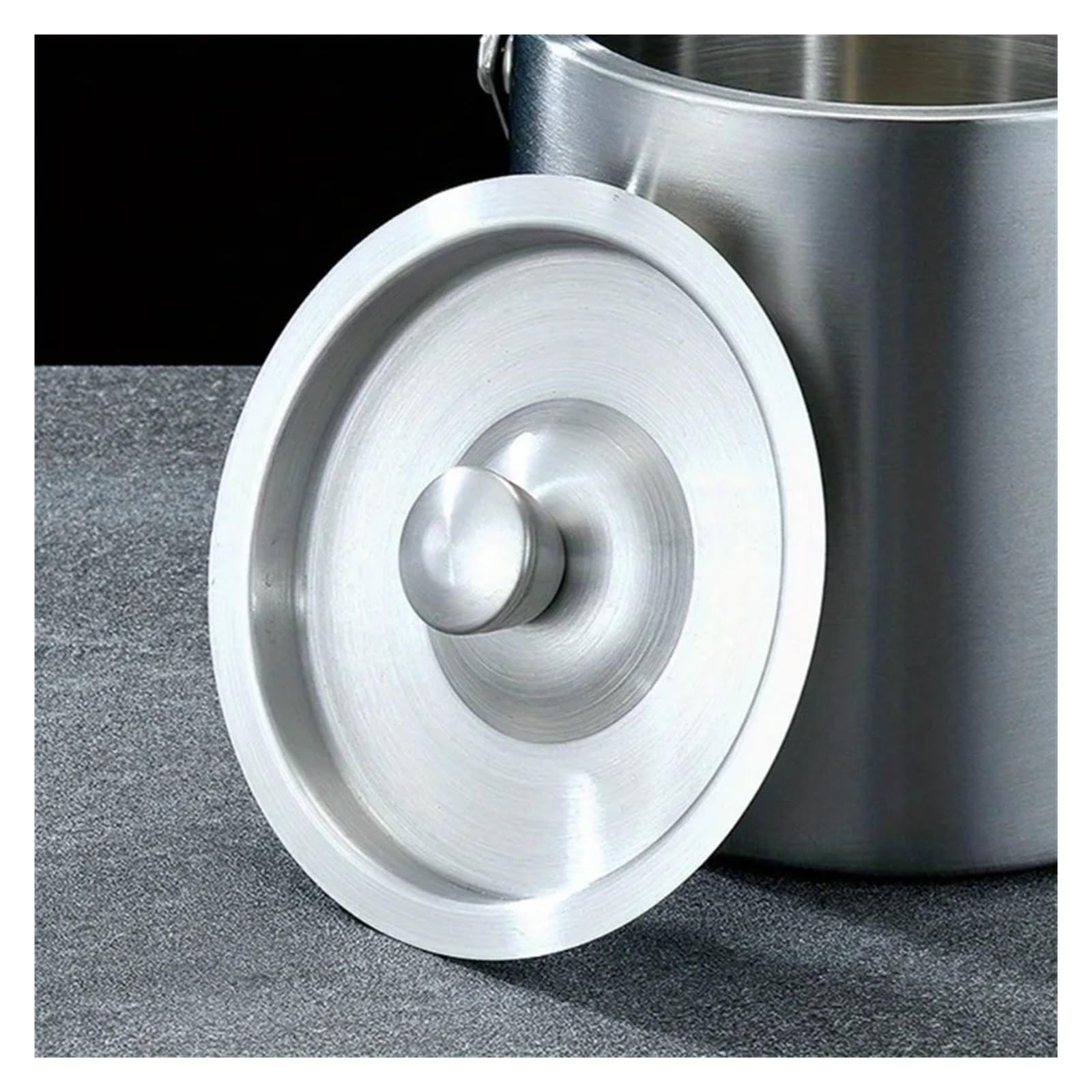 Secchiello for Ghiaccio Isolato in Acciaio Inossidabile da 1,6 l/2 l/3 l, for Vino, Birra, Champagne, KTV, Feste, refrigeratore per Feste ed Eventi(1.6L)