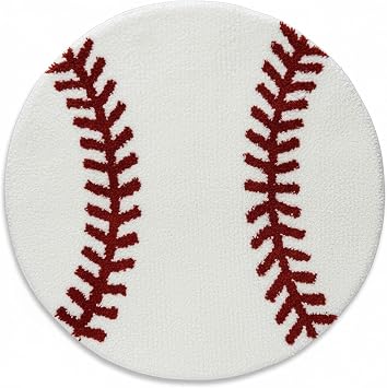Sport Rug - Handmade & Premium- 28in 70cm - Hypebeast Decor - Hypebeast Room - Living Room, Bedroom, Children Bedroom, Door mat - Aesthetic Room Decor Rugs Baseball
