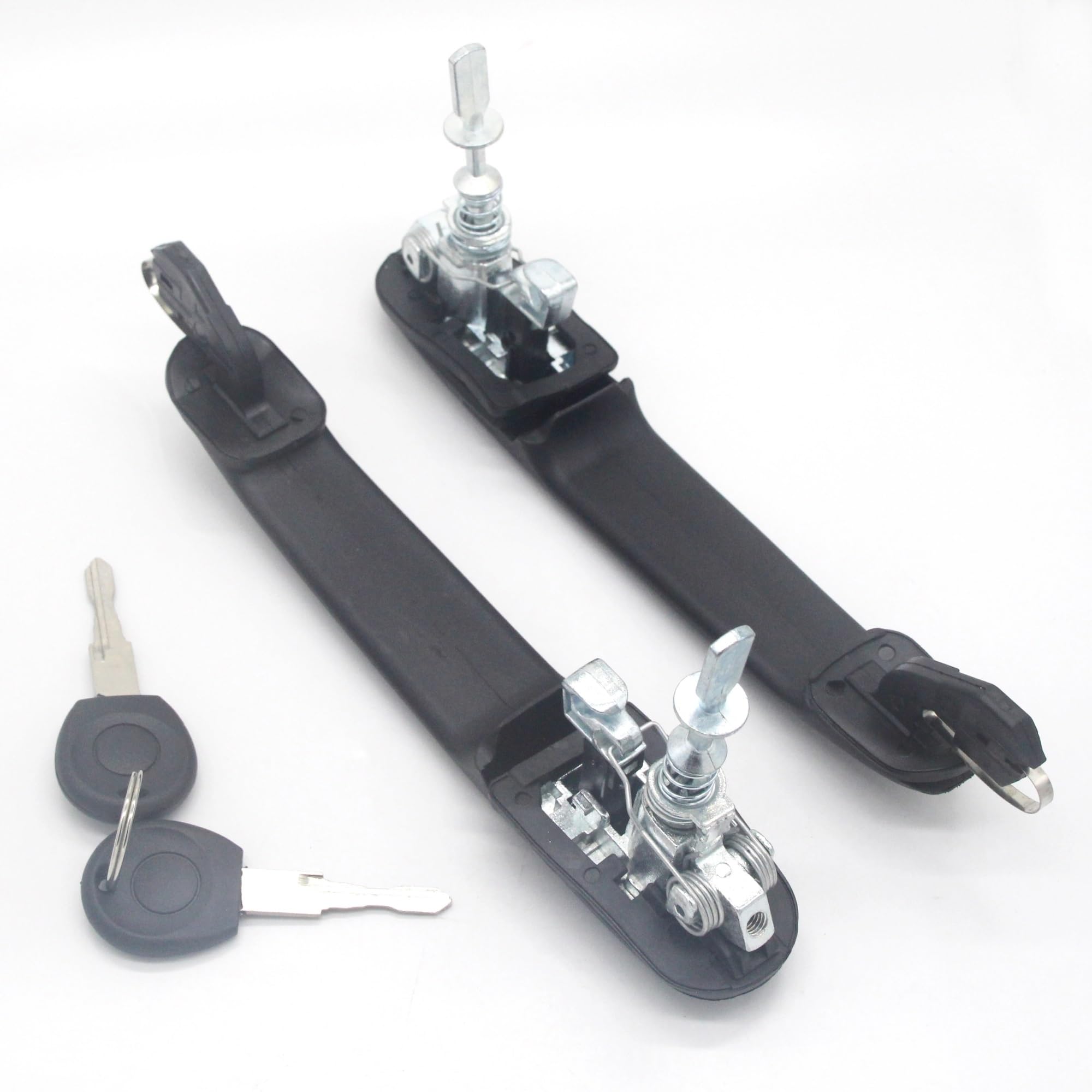 Tingyus One Color Car Outer Door Handle For Vw For Polo 1994-2001 For Sharan 1995-2010 Front Left Right Door Handle With 2 Same Keys 6N0837207 6N0837207c 6N0837207d