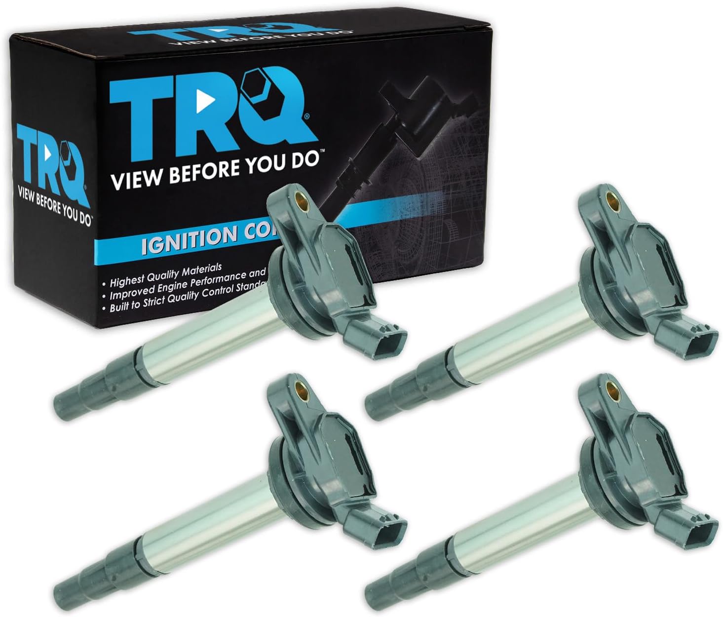 TRQ Ignition Coil Set 4-Piece Vehicle-Specific Fit
