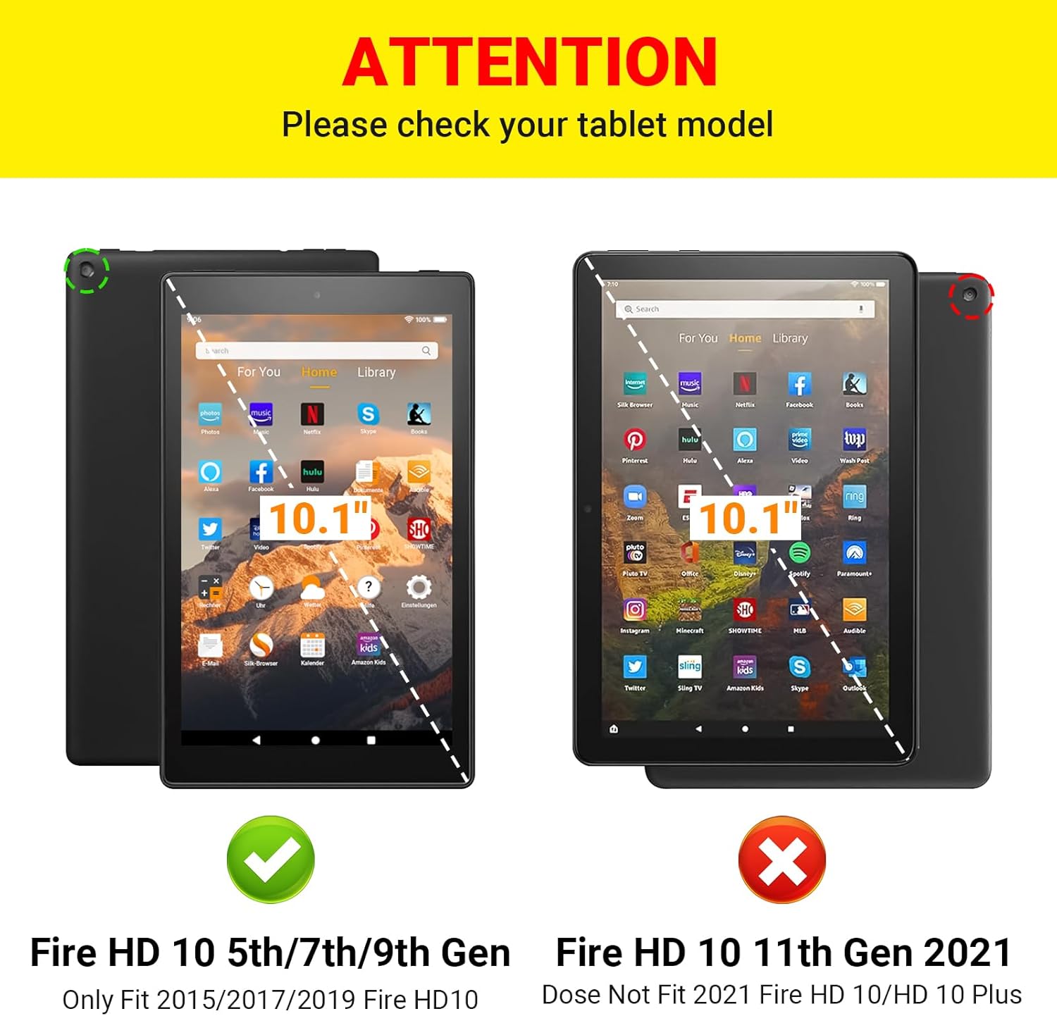 Kids Case for Fire HD 10 2019/2017/2015 Releases, HD 10 5th/7th/9th Gen Cover Shockproof Kid-Proof Flexible Durable Foam Cover with Handle Stand for Fire HD 10 2015/2017/2019 Releases (Blue)