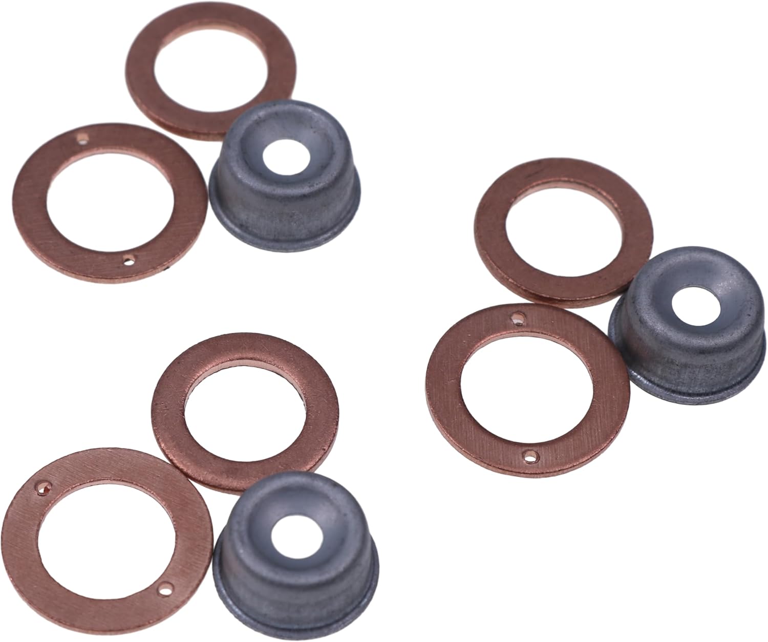 3PCS 19077-53650 15841-53622 15221-94020 Injector Washer Heat Shield Replacement Compatible with 3 Cylinder Kubota Engines D662 D722 D782 D902 D905 D1005 D1105 D1305 D1403 D1503E D1703E
