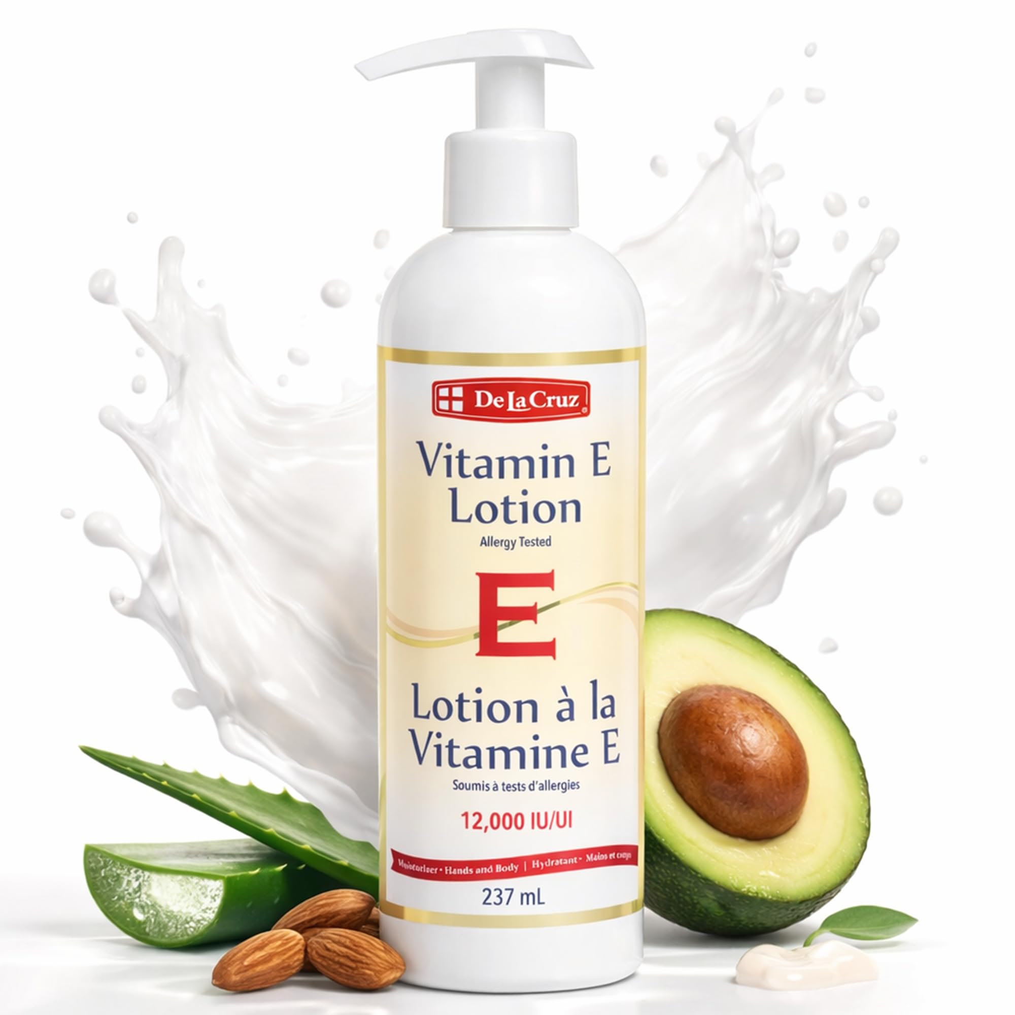 GELÉE RICH ÉTIN LOTION 120mL De La Cruz Vitamin E Lotion for Dry Skin with 12,000 IU