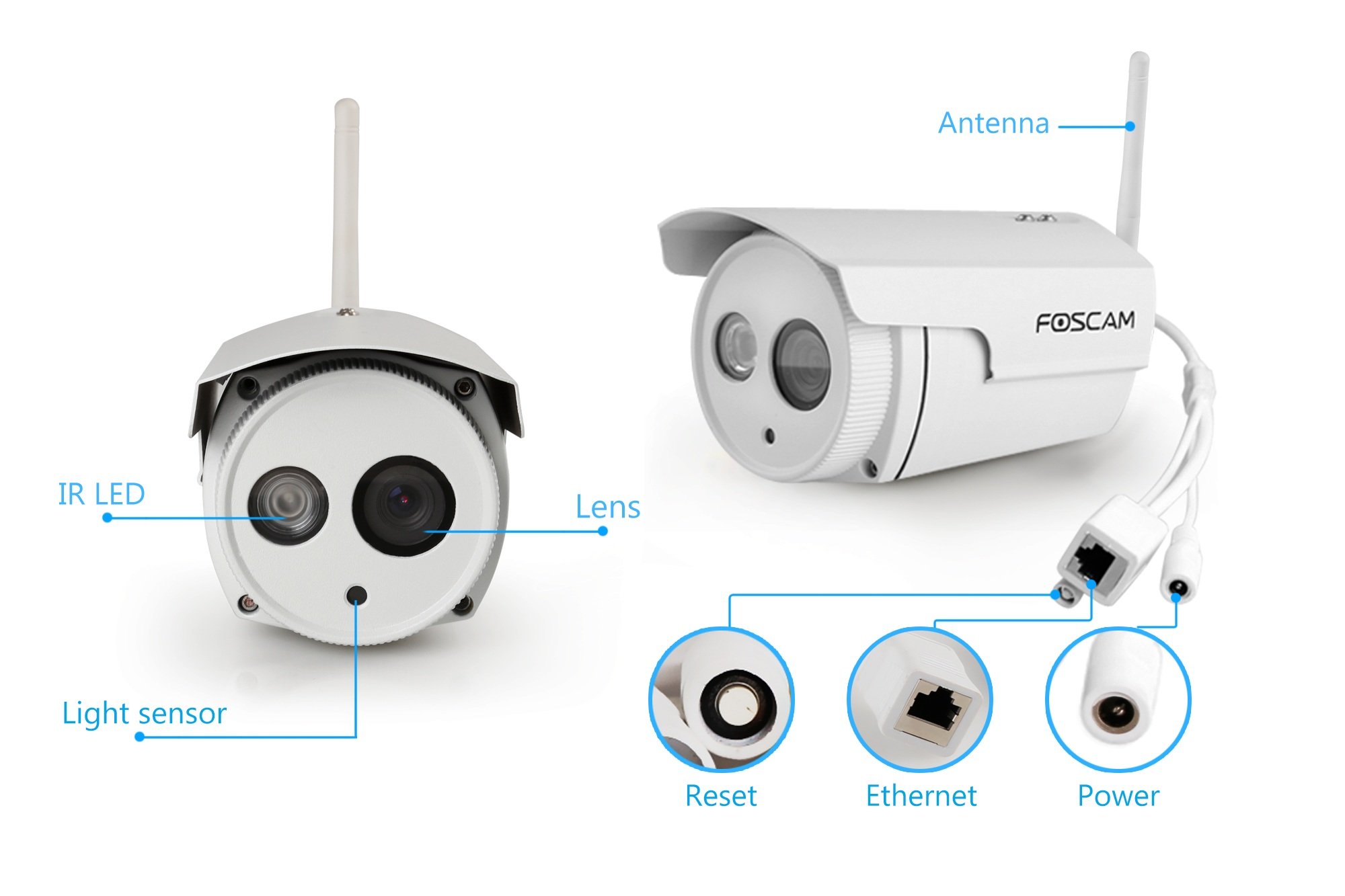 Buy Foscam FI9803P HD 720P Wireless Plug and Play IP Camera with