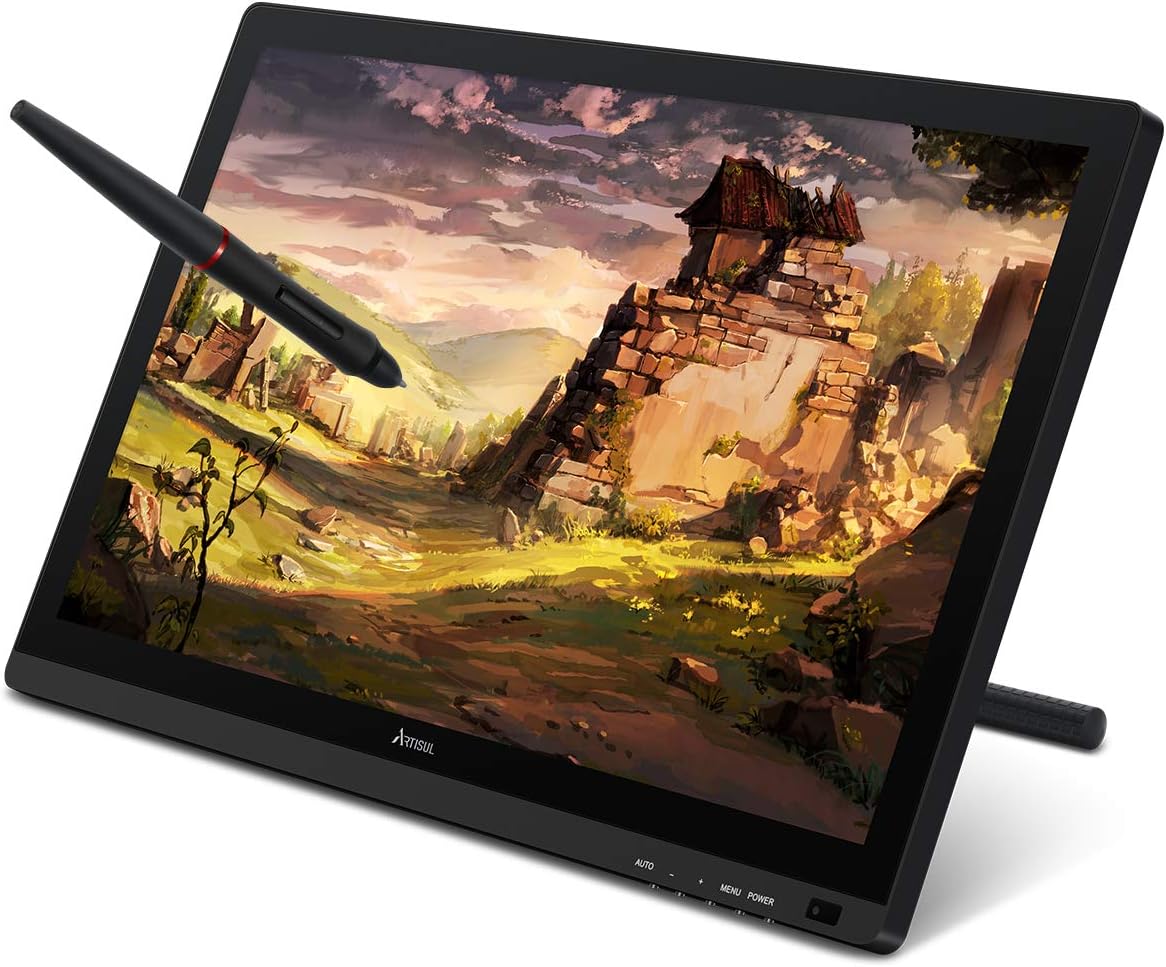 ARTISUL D22S 21.5 Inch Drawing Pen Display Graphics Monitor with Tilt Function 8192 Levels Battery-Free Stylus,1920x1080 FHD Drawing Monitor with Adjustable Stand
