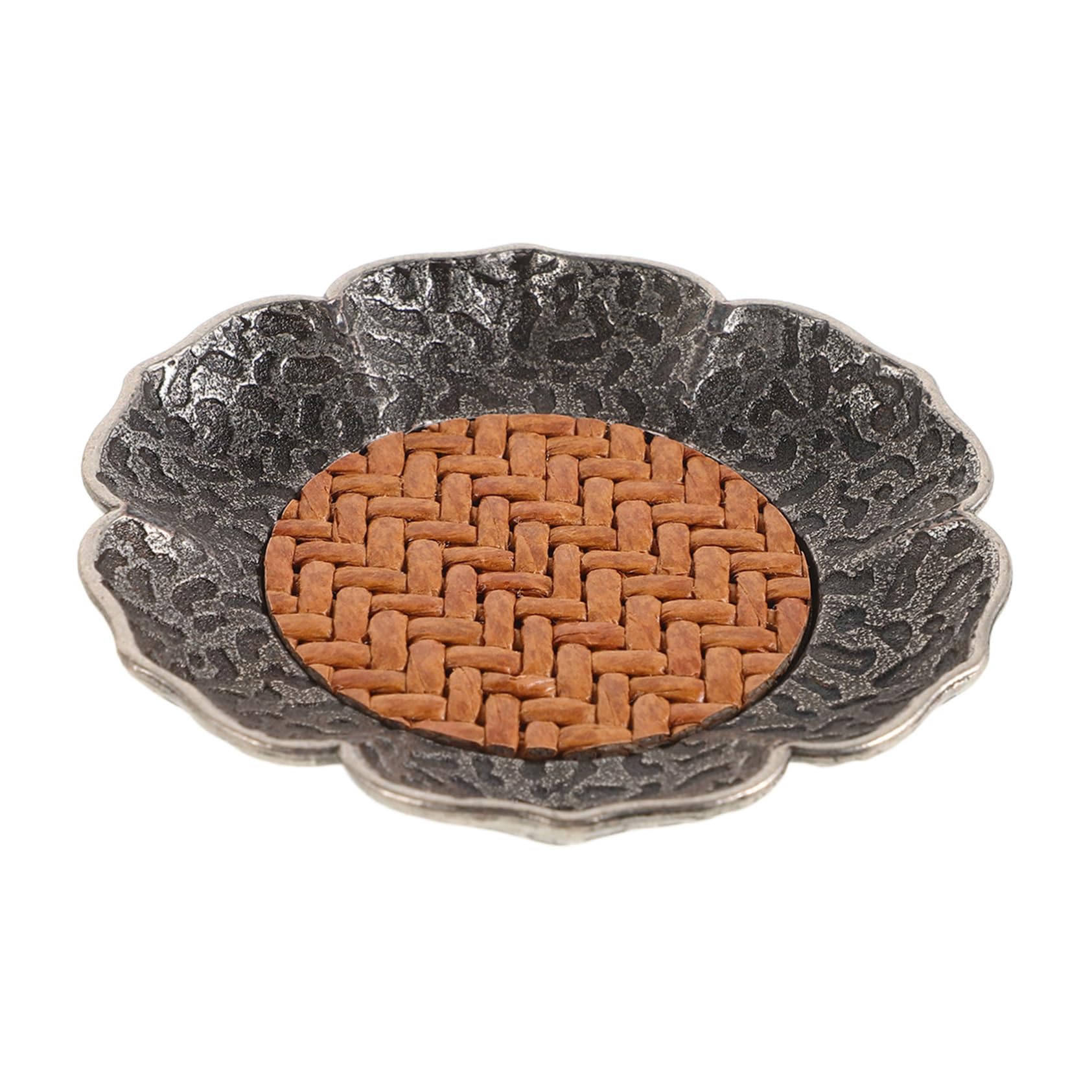 SHOWERORO Vintage Rattan Lotus Cup Mat Teacup for Tea Cup Storage Tray and Decorative Pad for Tea Houses and Restaurants