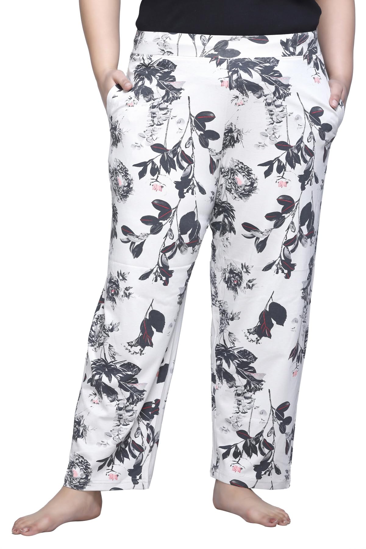 rysh Women's Cotton Comfortable Printed Palazzo, Lounge Pants Relaxed Pyjama with 2 Side Pockets-picture-17