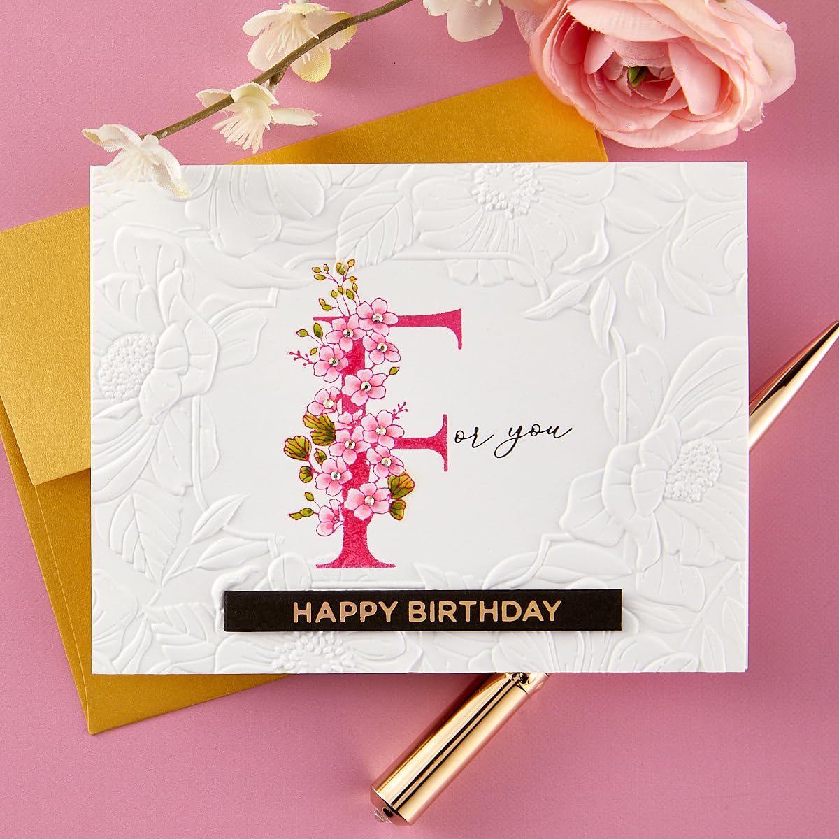 Every Occasion Floral Alphabet BetterPress Bundle, Metal, One - Image 4