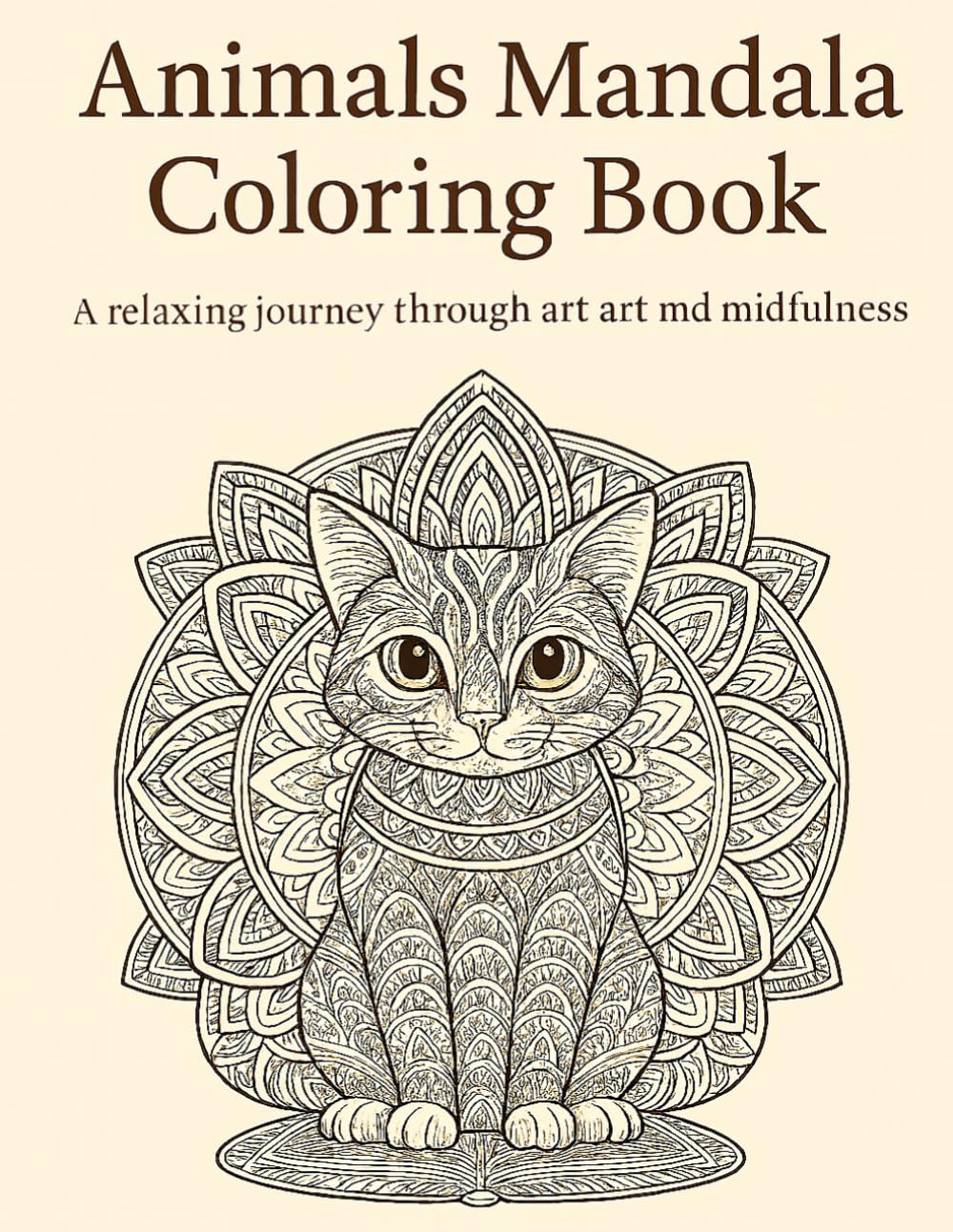 Animals Mandala Coloring Book: Relaxing Animal Designs for Stress Relief, Mindfulness and Creative Calm