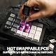 EPOMAKER EK21 VIA Gasket Number Pad, Bluetooth 5.0/2.4ghz/Wired Hot Swappable Numpad, with Poron Foam, Aluminum Alloy Knob, 1000mAh Battery, Programmable for Win/Mac/Gaming (Gateron Pro Yellow) Product Image 4