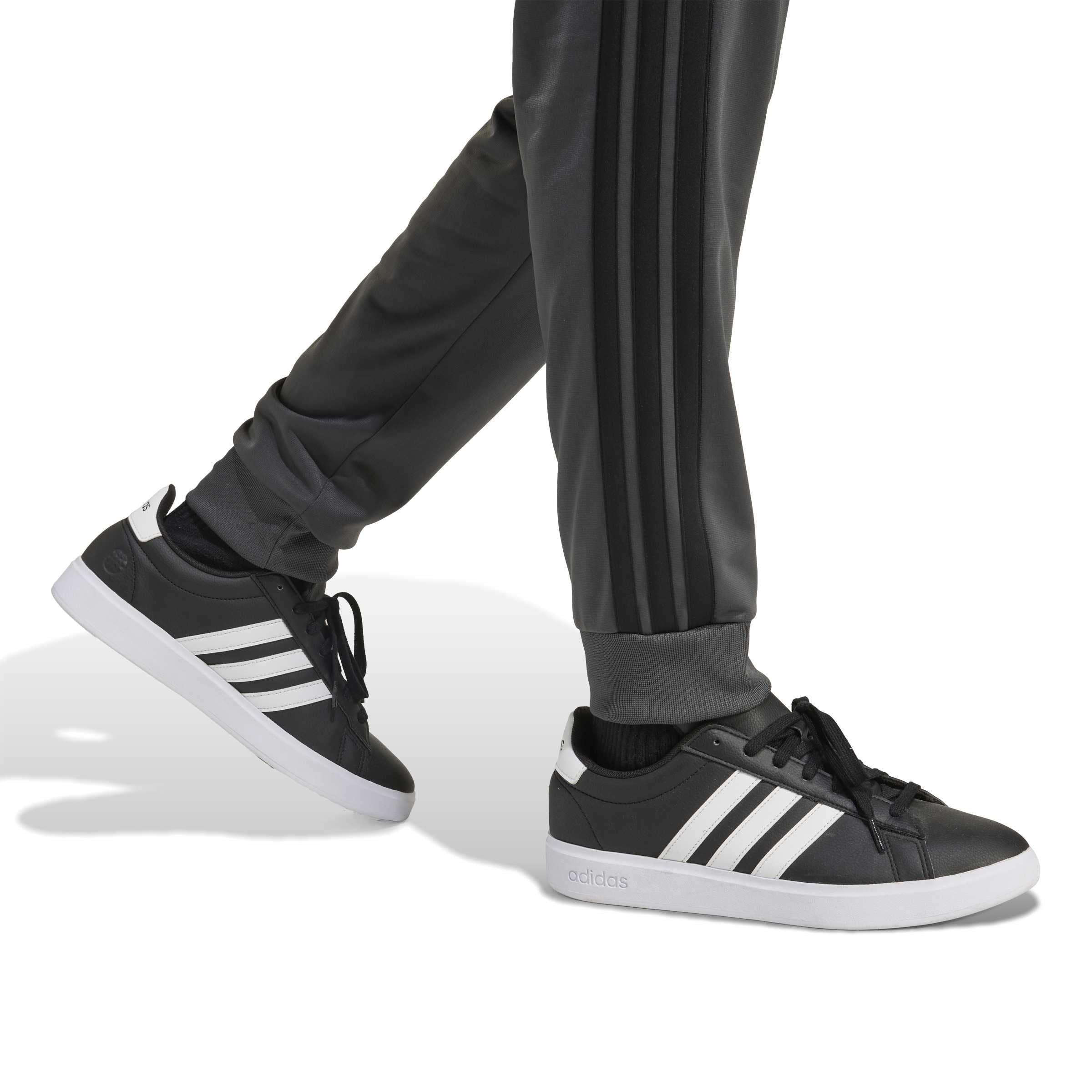 adidas Homme SPORTSWEAR BASIC 3 STRIPES TRICOT TRACKSUIT, grey six, M
