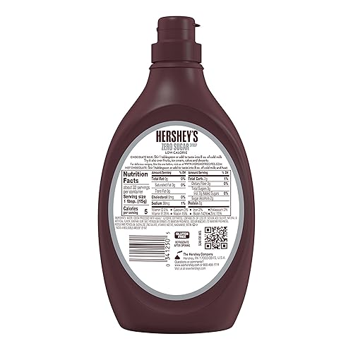 Miniatura 3 de Jarabe de chocolate libre de azúcar Hershey's, 17.5 oz