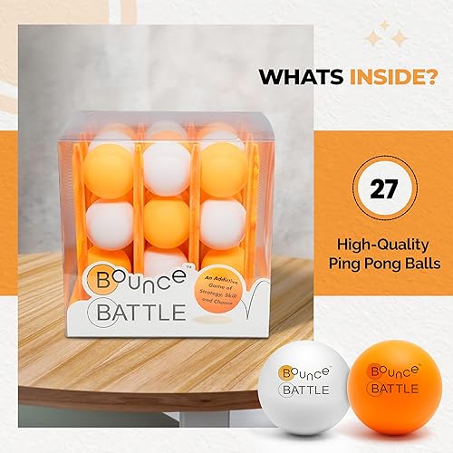 Miniatura 12 de Juego de edición de madera con 36 cartas de batalla, un adictivo juego de estrategia, habilidad y oportunidad, divertidos juegos de pelota de rebote