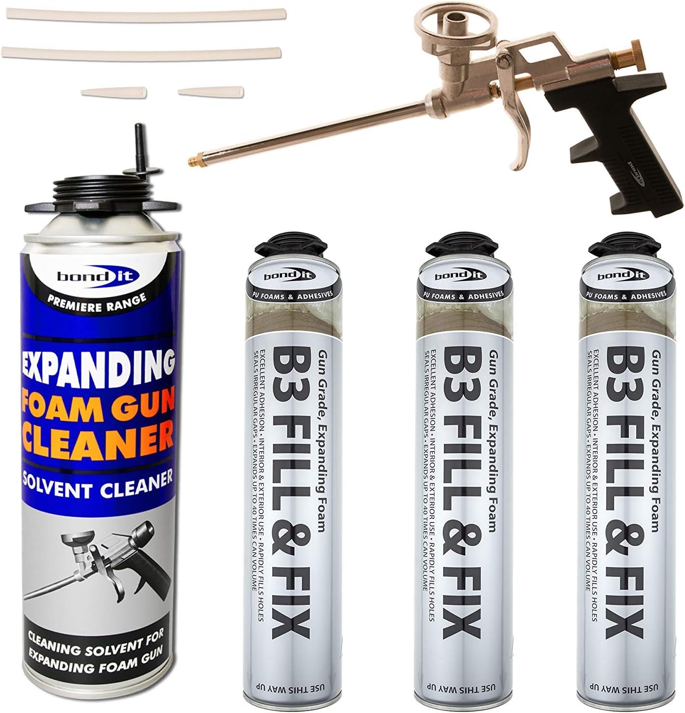 Professional Expanding Foam Gun Chrome Polyeurthane PU Foam Cleaner