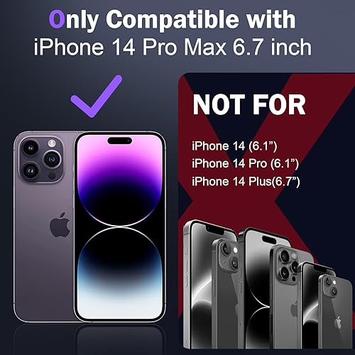 Miniatura 9 de DEERLAMN Funda para iPhone 13 Pro con cubierta deslizante para cámara + protector de pantalla (1 unidad), soporte de anillo giratorio de grado