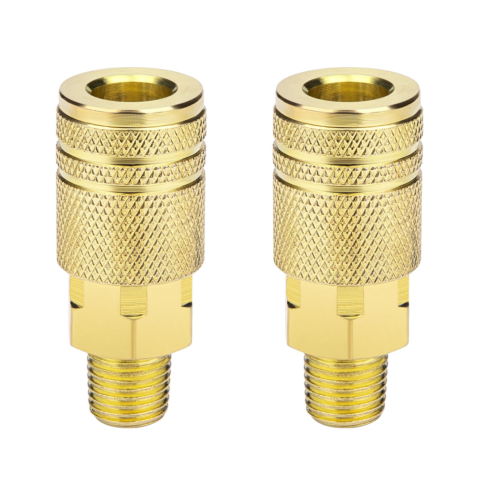 Air Compressor Fittings - 2 Pack 1/4 NPT -1