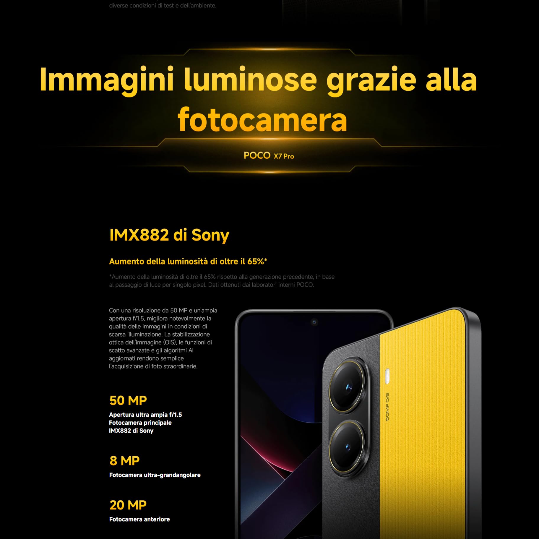 XIAOMI POCO X7 Pro (smartphone), 12+512GB, Nero, funzioni AI | 50MP camera principale con OIS, batteria da 6.000mAh (typ) con ricarica HyperCharge da 90W, IP68