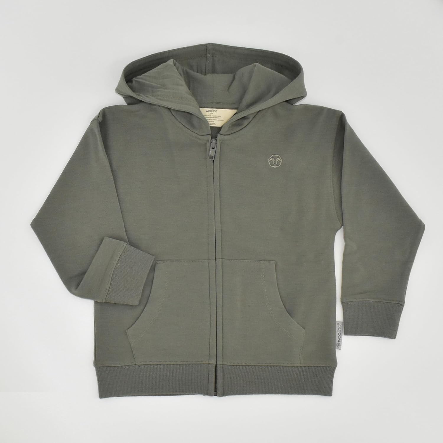 Woolino Merino Wool Kids Hoodie with Pockets - Ultra-Soft Zip-Up Hoodie for Boys & Girls - Breathable &Temperature Regulating - Image 7