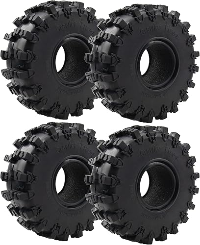 ShareGoo - Neumáticos de goma ShareGoo de 2.2 pulgadas para terreno de barro, súper agarre, suave, OD 5.827 in, compatible con Axial SCX10 90047 D90