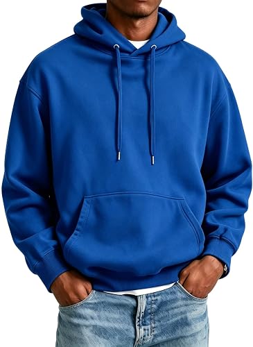 Light Weight Hoodies Men Soft Long Sleeve Collar Sweatshirts