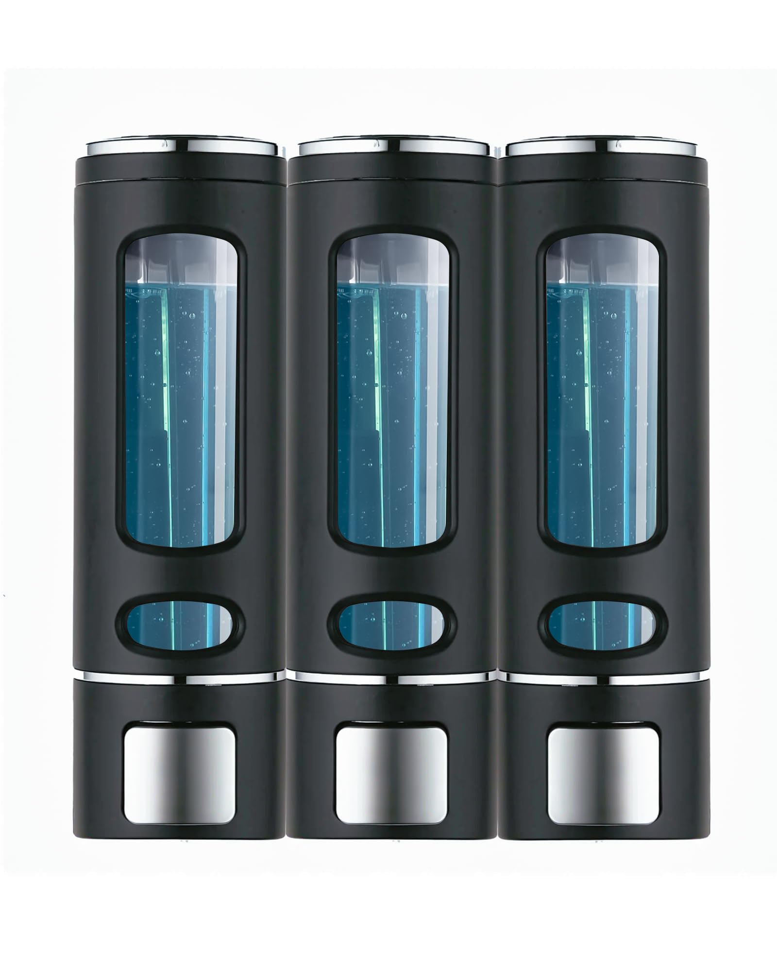 3pcs Soap Dispenser Wall Mounted 1200ML,Liquid Shower Gel Shampoo Bottle for Bathroom/Kitchen/Handwash(3)