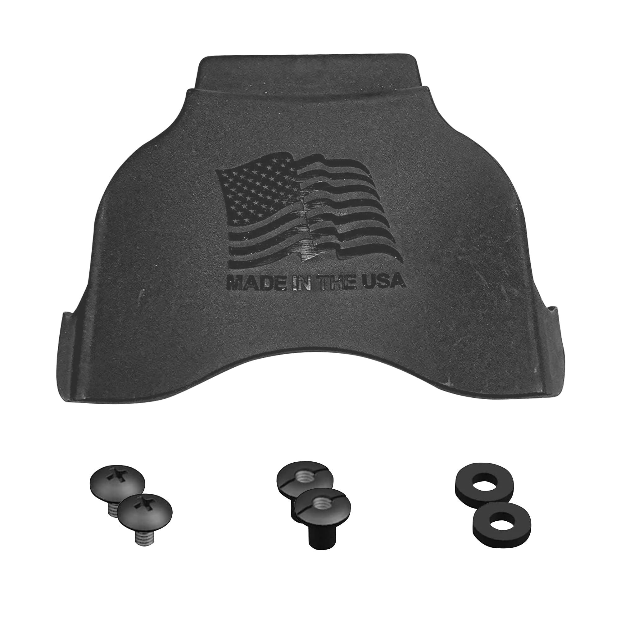 Paddle Attachment for Holsters - OWB Mounting Attachments with Hardware - Secure Belt Fit - Black Kydex Paddle for Easy Draw & DIY Customization - Made in USA