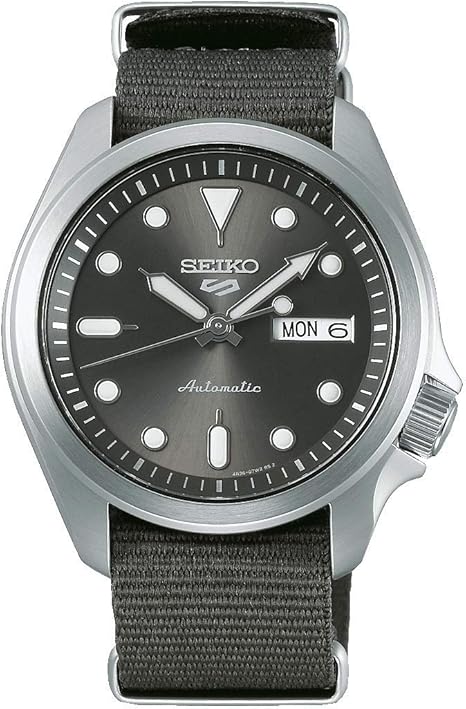 Amazon.com: Seiko 5 Sports Automatic 100m Sunray Gray Dial Nylon Watch  SRPE61K1 : Clothing, Shoes \u0026 Jewelry