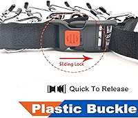 Vista 5 de Supet Collar de entrenamiento para perros pequeños, medianos y grandes, con hebilla de liberación rápida, ajustable, sin tirones, con cubierta