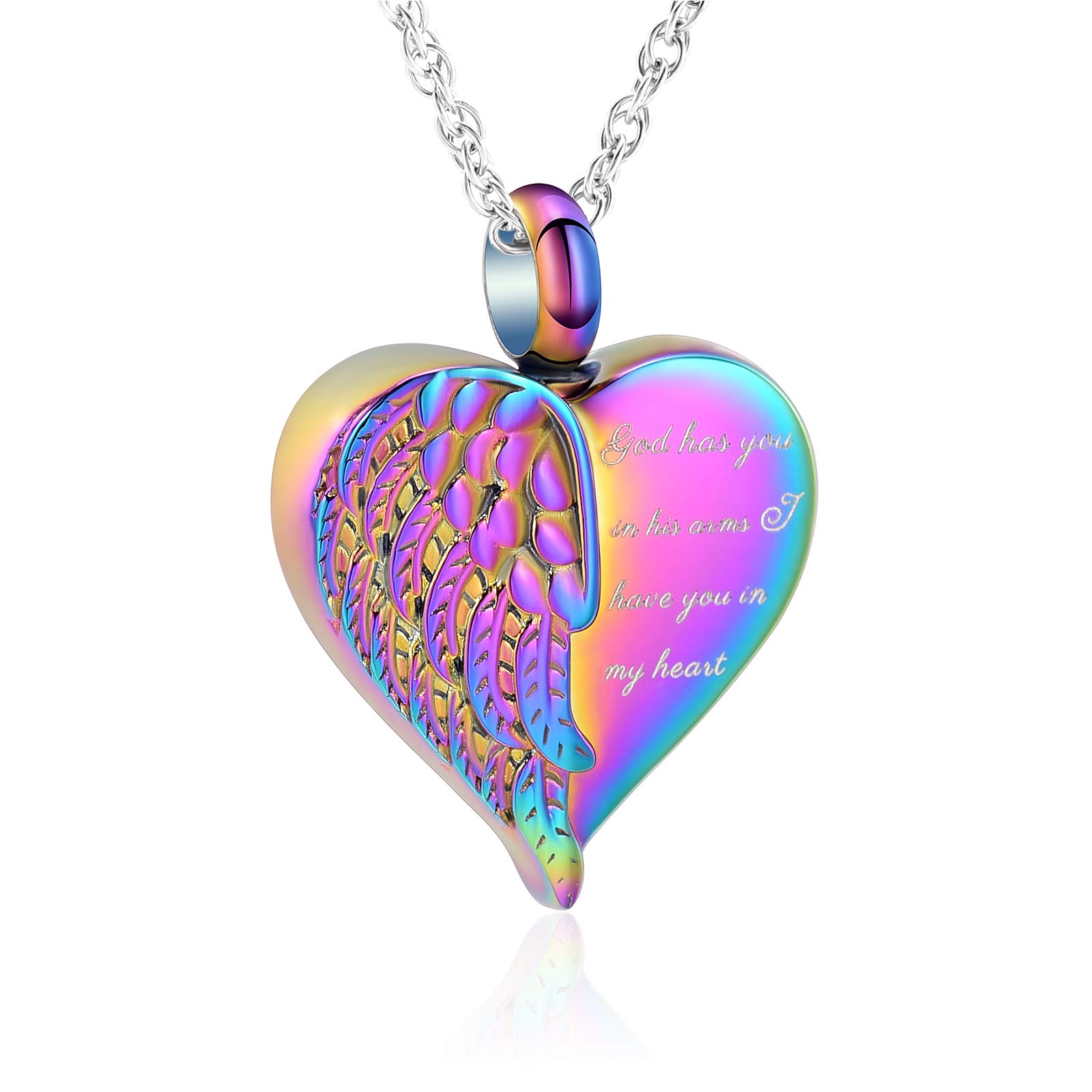 Heart Urn Necklace Ashes Jewelry For Women Men Keepsake Pendant Cremation Locket
