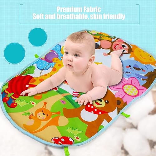 Miniatura 3 de Baby Kick Play Piano, Soft Touch Sensory Gym Mat with Music Lights and Removable Arch for Toddler Crawling Development