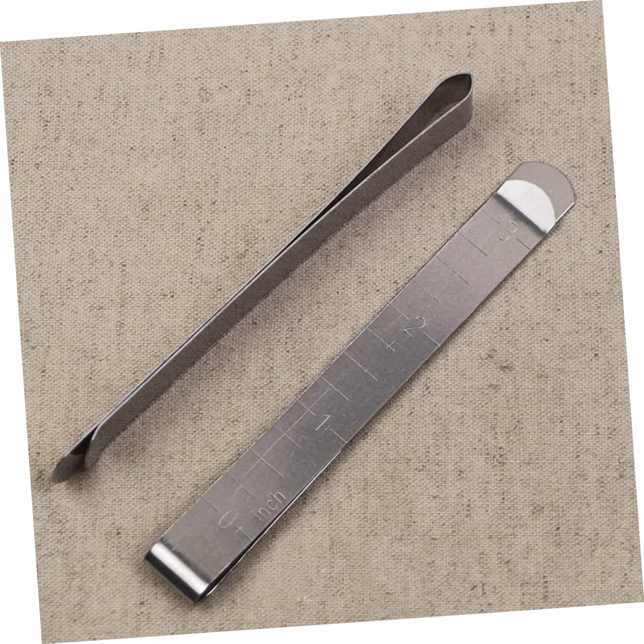 Housoutil 40pcs Quilting Clips for Quilting Fabric Metal Sewing Clips Measurement Ruler Pinning Marking Accessories