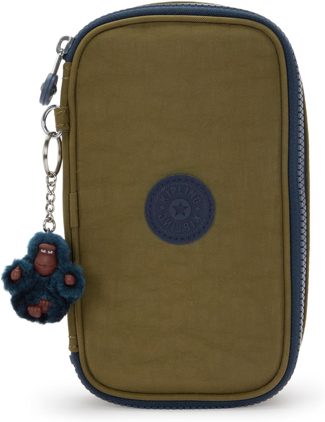 Kipling 50 Pens Medium Pencil Case for Pens, Cases and Pouches, Treasure Green (Green)