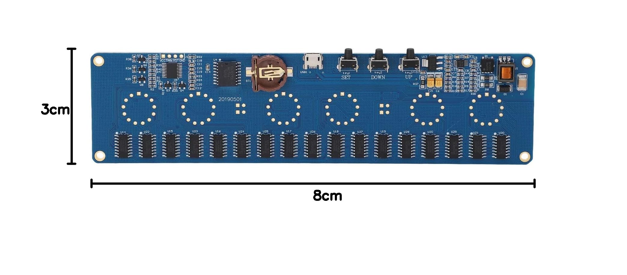 Nixie Tube Clock Control Board 7 Farben Glührohr Clock Board Unterstützung 24 Stunden Modus, Zeitanzeige, Eingebautes Anti Vergiftung Programm