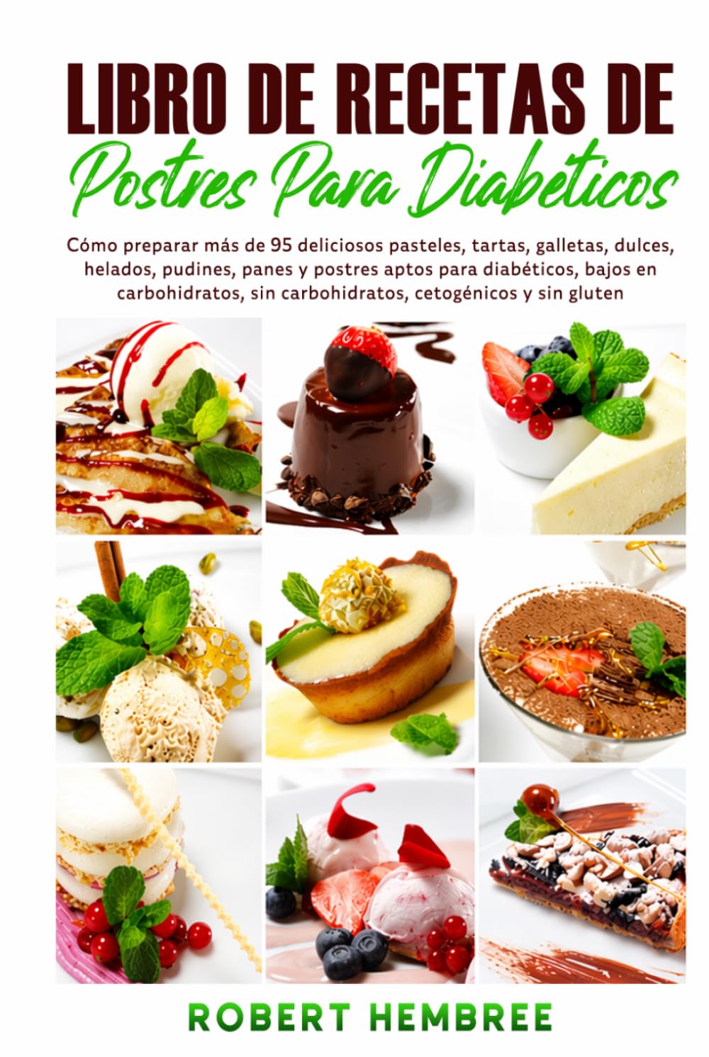 Libro de recetas de postres para diabéticos