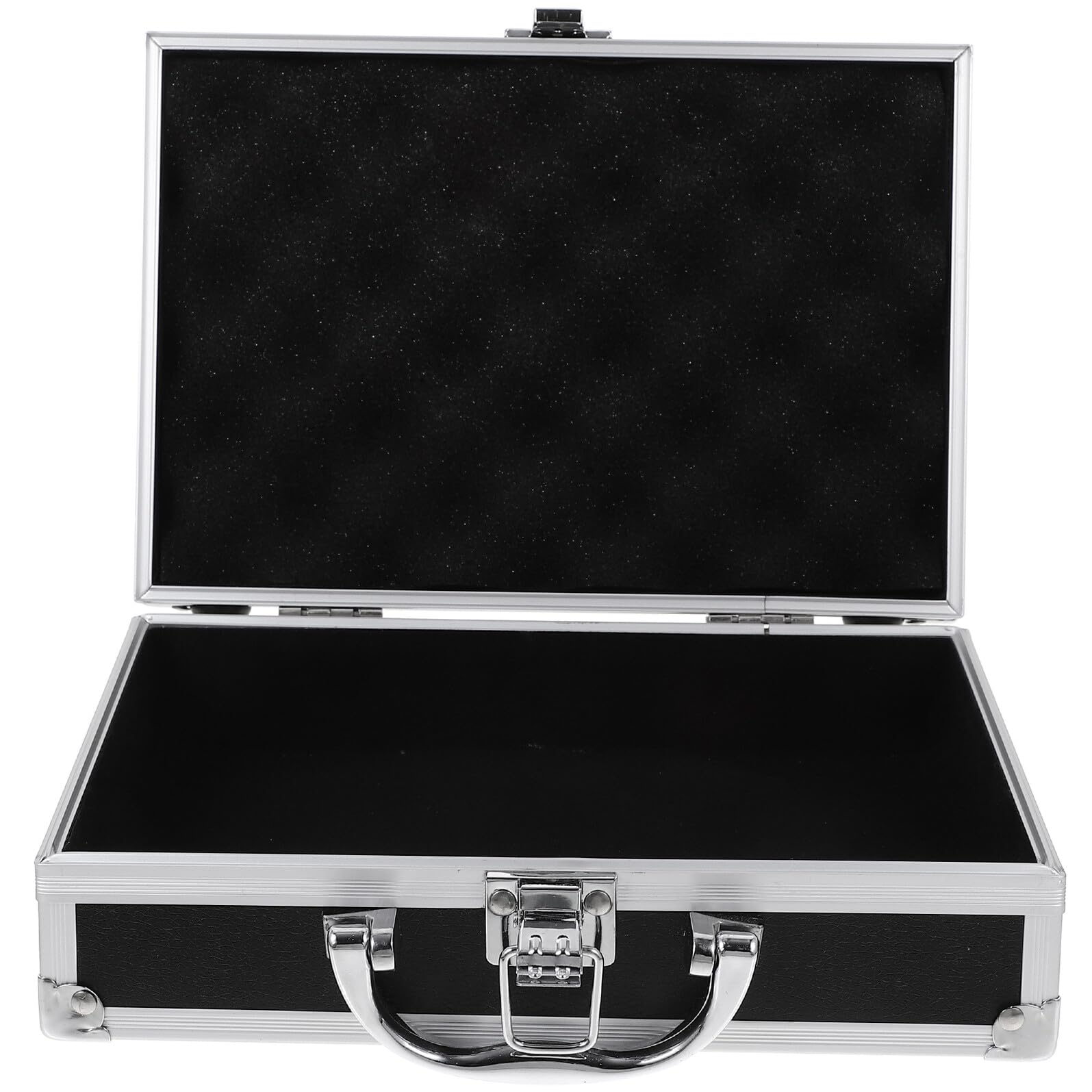 Mallette en alliage d'aluminium noire rigide et multifonction pour ranger vos outils