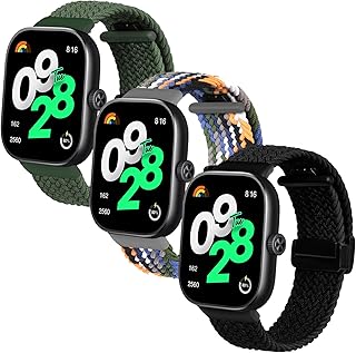 KUTEWEU Bracelet Compatible with Xiaomi Redmi Watch 5, Nylon Braided Elastic Sport Bracelet with Magnetic Buckle Straps fo…