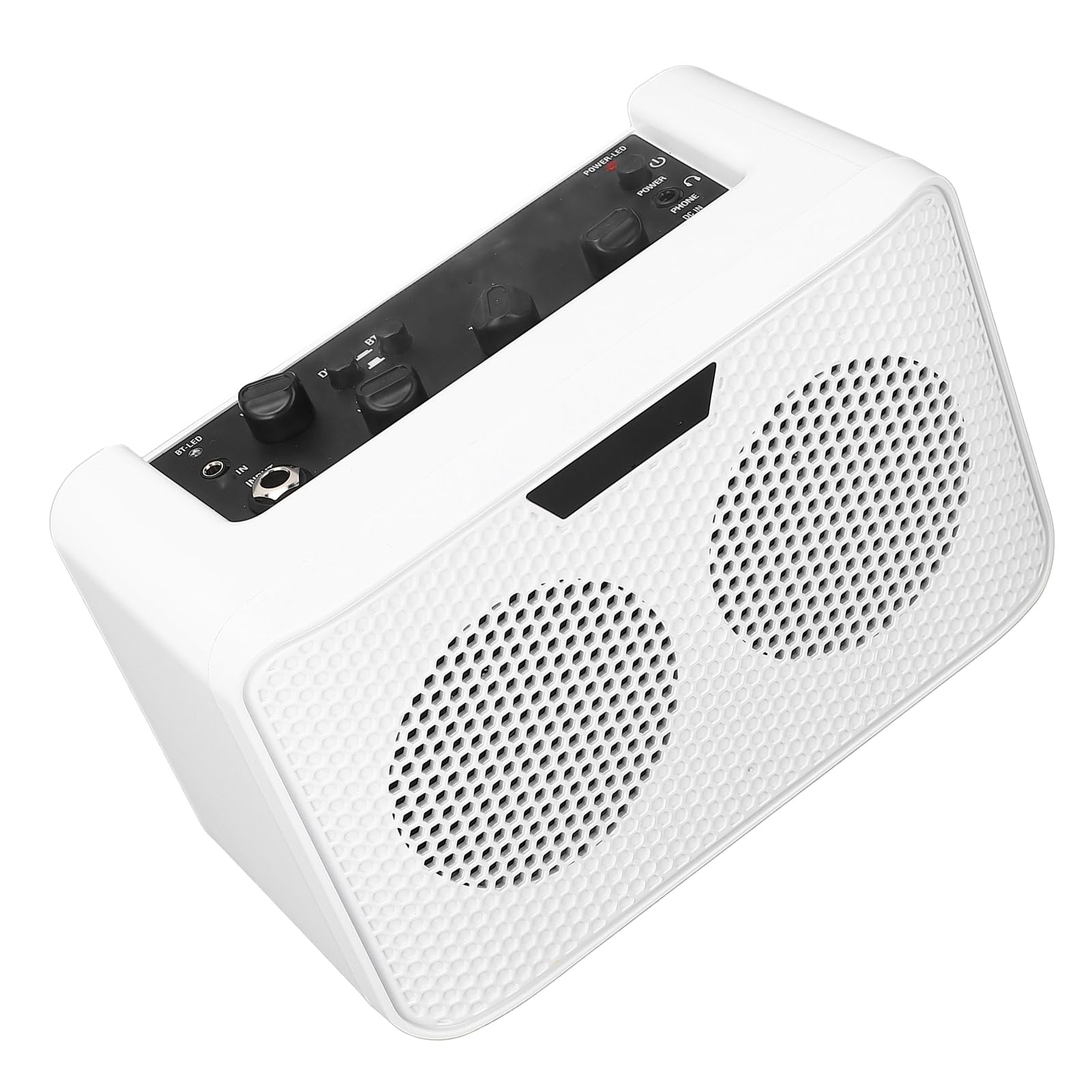 Dilwe Wzmacniacz do Gitary Elektrycznej 10 W, Efekty Opóźnienia, Port 1/4 Cala dla Artystów i Entuzjastów Muzyki, ABS, Gniazdo Słuchawkowe