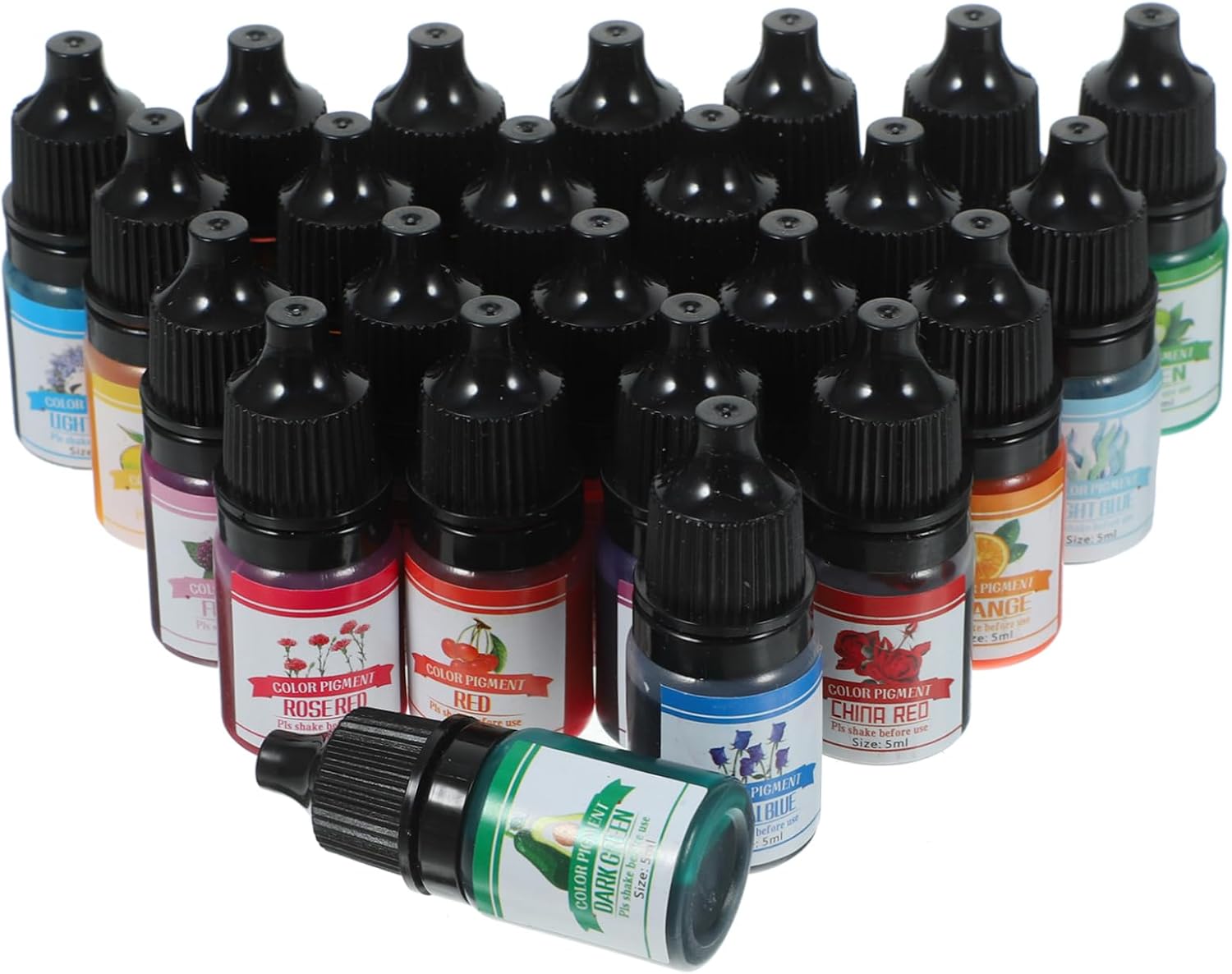 NUOBESTY Epoxy Resin Pigment Set Colorant for Scented Candle Making Soap Crafting and Artistic Projects Safe Easy to Blend and Versatile for Endless Creativity