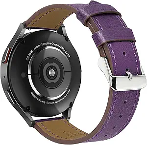 22mm Premium Italy Leather Watch Bands Compatible with Samsung Watch 3 45mm, Galaxy 46mm, Gear S3 Frontier, Quick Release Wear-resistant Leather Watch Straps Replacement Band for Women Men
