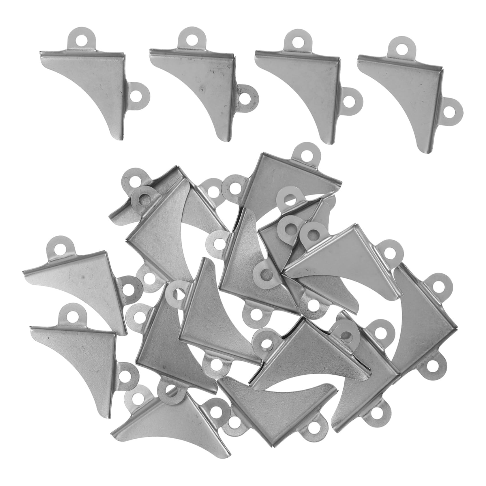 Holibanna 1 Sets Iron Triangle Corner Protectors Corner Braces for Boxes and Wooden Cases Sturdy Decorative Edges with Screws Enhanced Protection Against Damage and Deformation