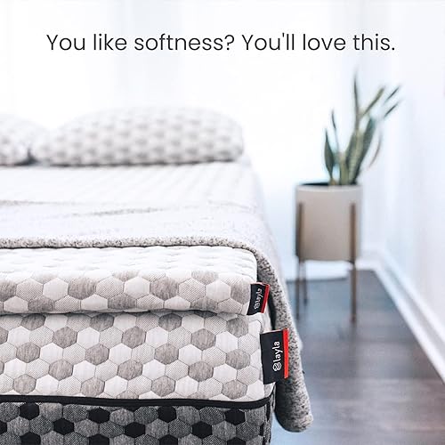 Miniatura 2 de Layla - Cubrecolchón de espuma viscoelástica (Queen) fresco, afelpado y de apoyo. Como debería ser un cubrecolchón de espuma viscoelástica con