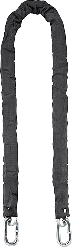 THIRARD Cerradura de cadena resistente Acero endurecido de 3.94 pies, eslabones resistentes a cortes de 0.394 in, revestimiento de PVC resistente a