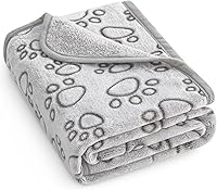 Vista 29 de Stuffed Manta suave de alta calidad lavable para perros, manta de gato de 40 x 32 pulgadas para gatos de interior, artículos esenciales para Gris