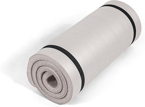 Miniatura 20 de Tone Fitness Esterilla de yoga de 1 pulgada de grosor | Alfombrilla de ejercicio antideslizante de alta densidad con correa de transporte para yoga,