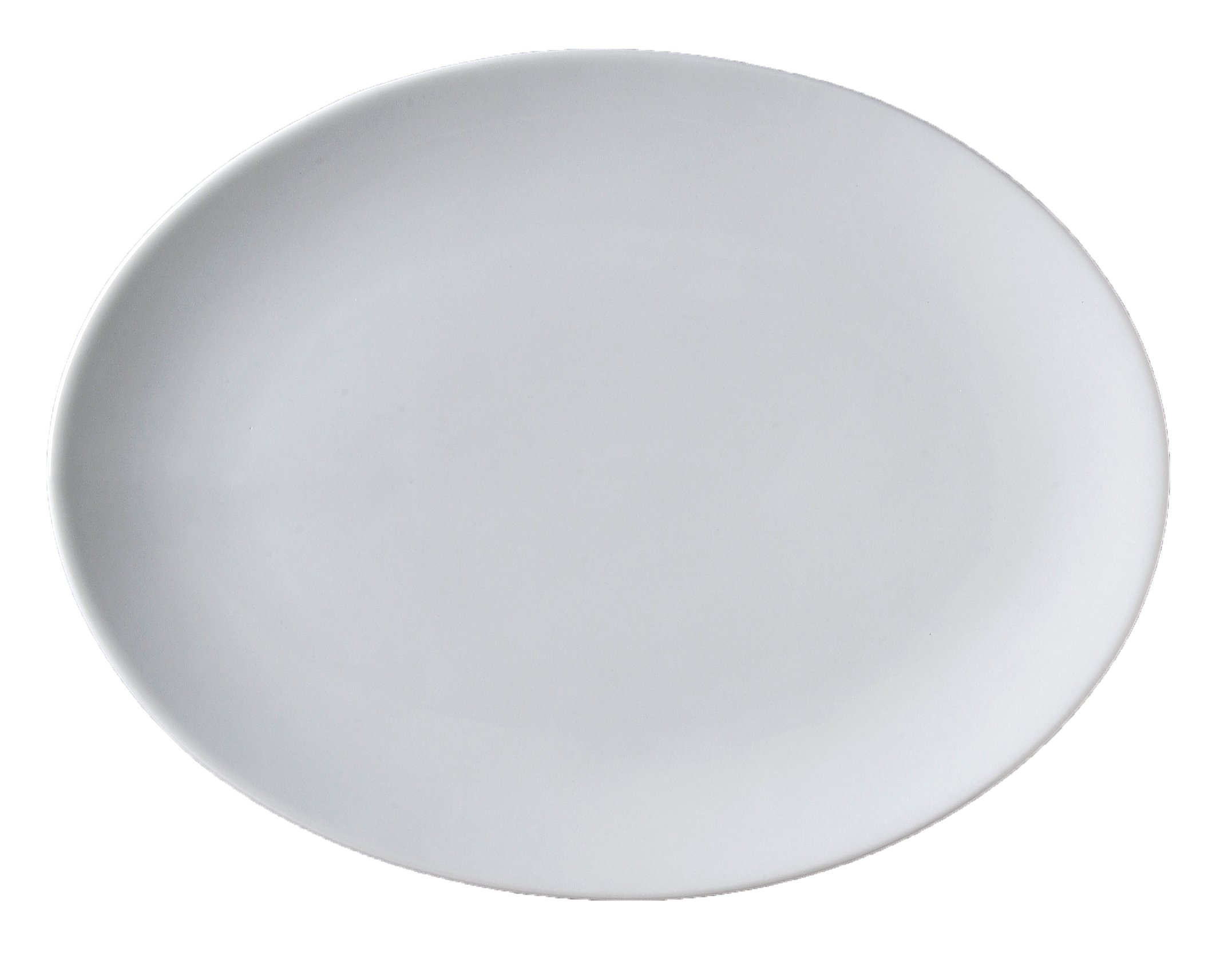 Ventana Oval Coupe Platter by Vertex China – Porcelain White, Pack of 12, Model EB-14