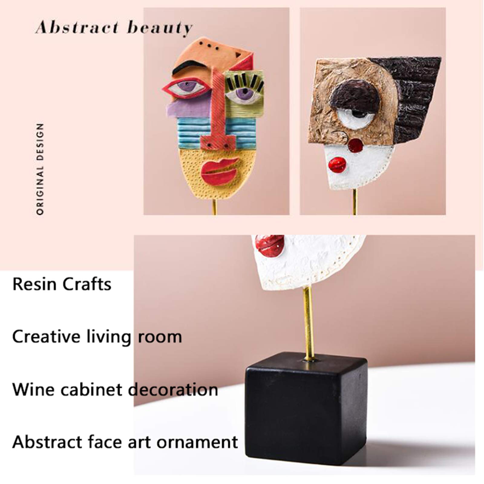 Mobkid Creatieve Kunst Sculptuur Vaas Woonkamer Bloemstuk Gesimuleerde Bloemenvaas Decoratie Cadeau Opbergartikelen Voor Meisjes Desktop Ornamenten Color C S 105 165cm