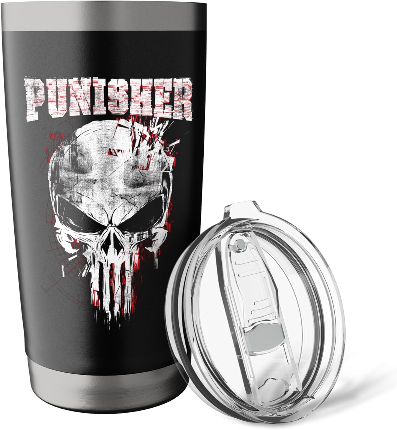 Marvel The Punisher Skull and Logo Stainless Steel Insulated Tumbler - Image 5